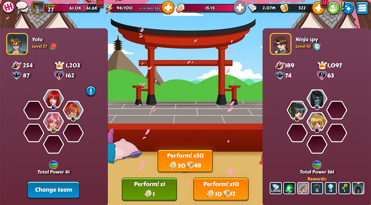 Fight against another player